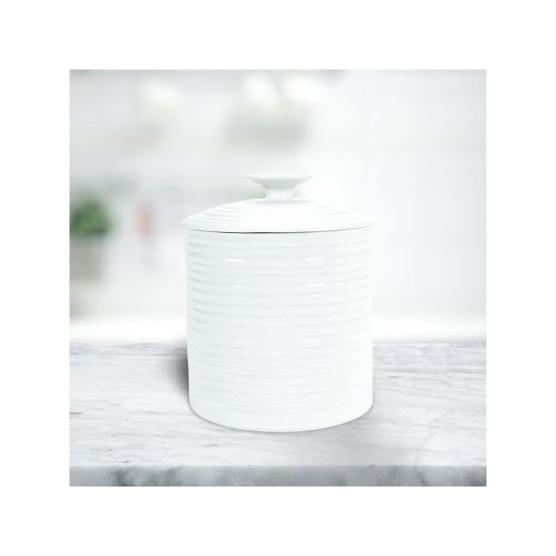 Portmeirion Sophie Conran White Large Canister, 6.25 inch / 80 oz, 4 of 6