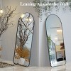 71"×32"Tall Arched Mirror,Metal Frame Dressing Mirror,Large Full Length Wall Mirror,Oversized Floor Mirror,Large Stand Up Mirror-The Pop Home - 3 of 4