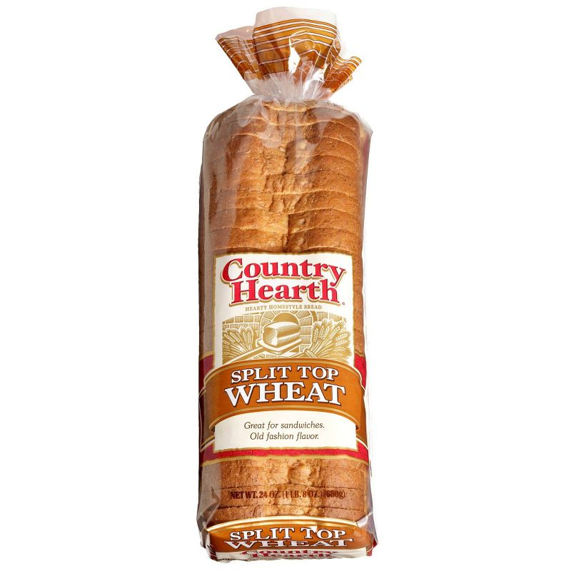 Country Hearth Split Top Wheat Bread - 24oz, 1 of 5