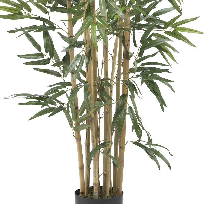 36&#34; Artificial Bambusa Bamboo Tree in Pot Black - Nearly Natural, 4 of 6