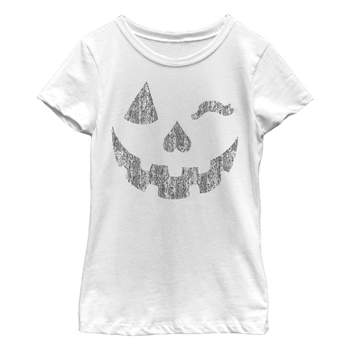 Girl's Lost Gods Halloween Jack-o'-Lantern Wink T-Shirt