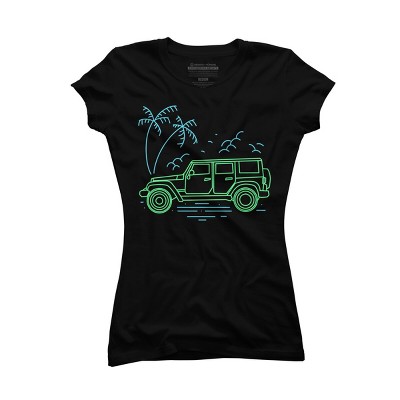 Junior's Design By Humans Summer Off-road Trip To The Beach By donipacoceng T-Shirt