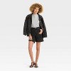 Women's Mid-Rise Wide Cuff Baggy Denim Shorts - Future Collective - 3 of 3