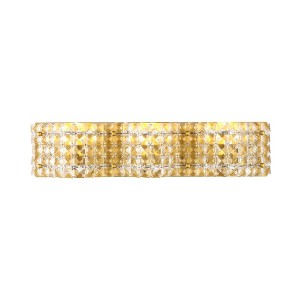 Elegant Lighting Ollie 3 light Brass and Clear Crystals wall sconce - 1 of 4