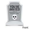 Big Dot of Happiness Graveyard Tombstones - Shaped Fill-in Invitations - Halloween Party Invitation Cards with Envelopes - Set of 12 - 2 of 4