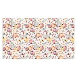 Ninola Design Pumpkins Fall Floral Ecru Tablecloth - Deny Designs - 1 of 3