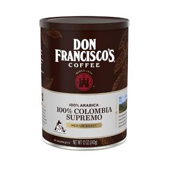 Don Francisco's 100% Colombia Supremo Medium Roast Ground Coffee - 12oz