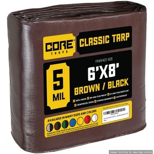 Core Tarps Heavy Duty 5 Mil Tarp Cover, UV Resistant, Rip Proof for Roof, Camping, Patio, Pool, Boat - 1 of 4