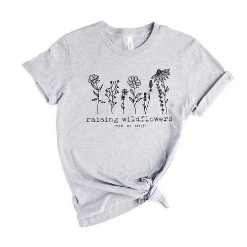 Simply Sage Market Women's Raising Wildflowers Mom Of Girls Short Sleeve Graphic Tee - image 1 of 3