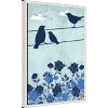 Amanti Art 3 Birds Blue by Jemma Morris Framed Canvas Wall Art - 2 of 4