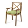 Sapphtopaz Wood Outdoor Dining Chairs Set of 2 Patio Chairs All Weather Use for Poolside, Garden, Backyard - 3 of 4