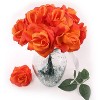 Floral Home 8" Pick Orange Rose - 50-Piece - 2 of 4