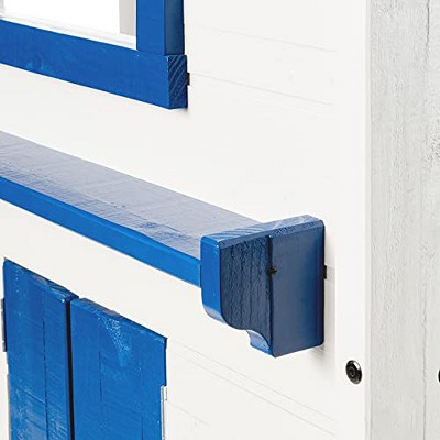 Starlight Hideaway Twin Bunk Bed in Rustic Gray Pine