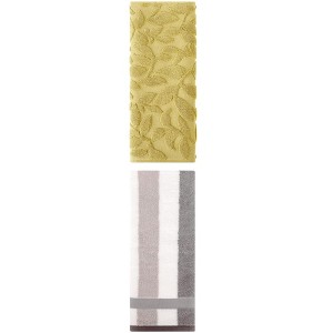 REGALWOVEN Absorbent Soft Cotton Bathroom Hand Towels for Kitchen Hotel Spa 13" x 29"/14" x 30" 2 Pcs - 1 of 4