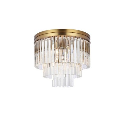 Elegant Lighting Sydney 9 - Light Flush Mount in  Satin Gold