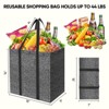 4pc Grocery Shopping Tote Bags - HOMLUX™: Foldable, Reusable - 2 of 4