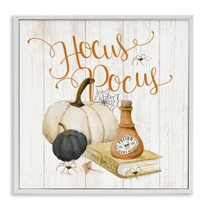 Stupell Industries Hocus Pocus Halloween Phrase Black Framed Giclee Art - 1 of 4