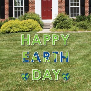 Big Dot of Happiness Happy Earth Day - Yard Sign Outdoor Lawn Decorations - Save the Planet Yard Signs - Happy Earth Day - 1 of 4