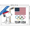 Trends International Team USA x Peanuts – Olympic Hockey Snoopy Framed Wall Poster Prints - 3 of 4
