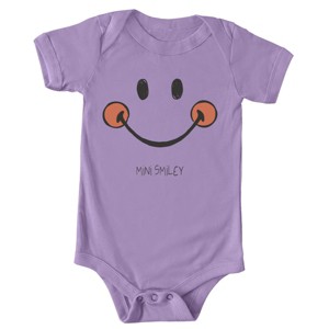The Juniper Shop Mini Smiley Smile Outline Baby Short Sleeve Bodysuit - 1 of 4