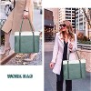 Paaaawaters Women's Work Bag with Laptop Compartment Zipper Pockets Teacher Green - 2 of 4