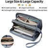 Clotth Women’s Wallet with Detachable Wristlet & Grip Strap - RFID Blocking Large Capacity Vegan Leather Clutch for Travel,Shopping & Daily Use - 4 of 4