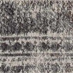 gray, cream, charcoal, light brown, medium green, dark red