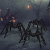Joyfy 3pcs Halloween 63'' Hairy Huge Realistic Spiders, Indoor Outdoor and Yard Creepy Decor,Halloween Party Garden Haunted House Decorations - 3 of 4