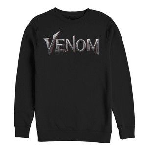Men's Marvel Venom Film Metallic Logo Sweatshirt - 1 of 3