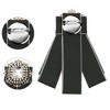 INSPIRE CHIC Women's Rhinestone Ribbon Brooch Pre-Tied Bow Tie 1 PCS - 3 of 4
