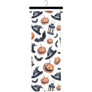 Kate Aurora Halloween Spooky Jack O' Lanterns Bats & Witch Hats Ultra Soft & Plush Oversized Accent Throw Blanket - 50 in. W x 70 in. L - 1 of 2