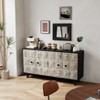 Bella Depot 59.84" 4 Doors Vintage Sideboard Freestanding Floor Cabinet - 2 of 4