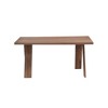 35" x 63" Rectangular Dining Table with Fixed Top & Walnut Finish - 3 of 4