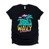 Simply Sage Market Wavy Dreams Short Sleeve Tee - XS - Black - 2 of 4