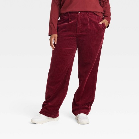Houston White Adult Corduroy Chino Pants - Red - image 1 of 3