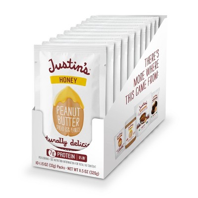 Justin's Honey Peanut Butter Squeeze - 1.15oz / 10ct