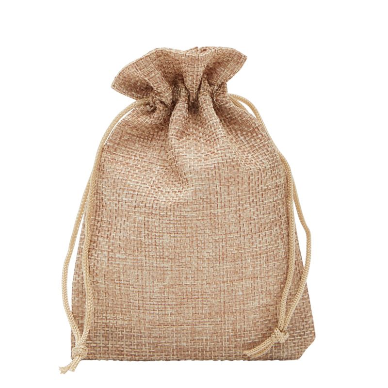 Juvale 100 Pack Burlap Drawstring Bags Jewelry Pouches for Rustic Wedding & Birthday Party Favors, 3.7 x 5.5 in, 5 of 8