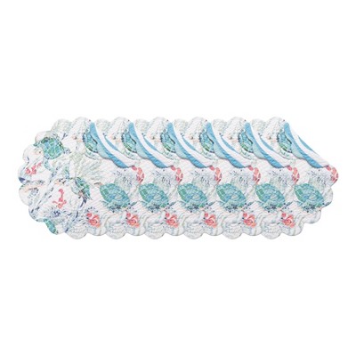 C&F Home Sea Turtle Cove Round Placemats Set of 6, 17"