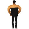 Imposta Costumes Adult Bendable Pretzel Costume Bodysuit White/Light Brown One Size - 3 of 3