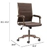 Zuo Auction Office Chair Espresso - 3 of 4
