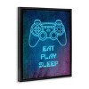 Stupell Industries 31"x25" Kids' Eat Play Sleep Neon Wall Art Framed - 3 of 4