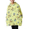 Spongebob Squarepants All-Over Print Yellow Long Sleeve Oversized Hoodie Wearable Blanket-OSFA - 2 of 4