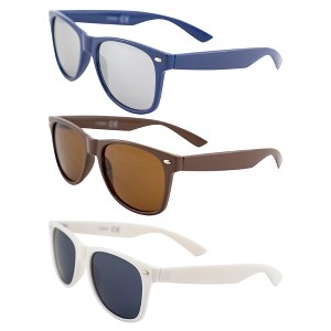 3 Pairs of AlterImage Jive Glasses with Flash Mirror, Brown, Smoke Lenses - 1 of 4