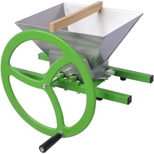 Fruit Crusher, 7L Manual Juicer Grinder, Manual Crusher Grinder with Wheel Portable Stainless Steel Fruit Scatter Pulper for Wine Cider Pressing - 1 of 4