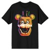 Five Nights at Freddy's Game Over Graphic Print Men's Black T-shirt - 2 of 3