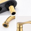 4 inch Centerset Bath Faucet with 360 Degree Swivel Spout & Pop-Up Drain - 3 of 4