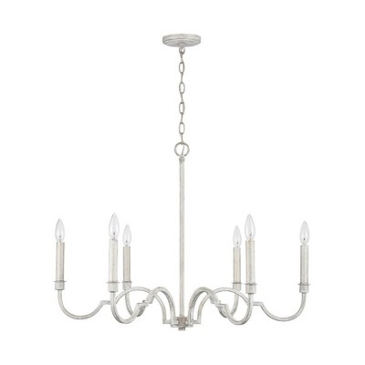 Capital Lighting Demi 6 - Light Chandelier in  Winter White