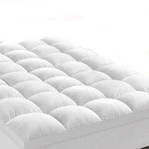 Itopfox Full Mattress Topper for Back Pain, Extra Thick Plush Soft Pillowtop with Elastic Deep Pocket, Overfilled Down Alternative Filling - 1 of 4