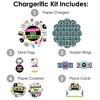Big Dot of Happiness Through the Decades - 50s, 60s, 70s, 80s, and 90s Party Paper Charger and Table Decorations - Chargerific Kit Place Setting for 8 - 3 of 4