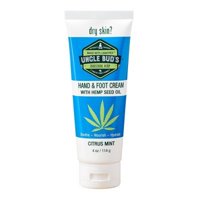 Uncle Bud's Hemp Hand and Foot Cream Citrus & Mint - 4oz